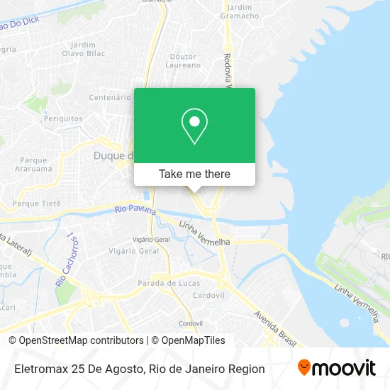 Eletromax 25 De Agosto map