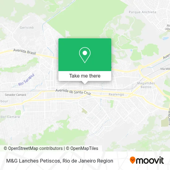 M&G Lanches Petiscos map