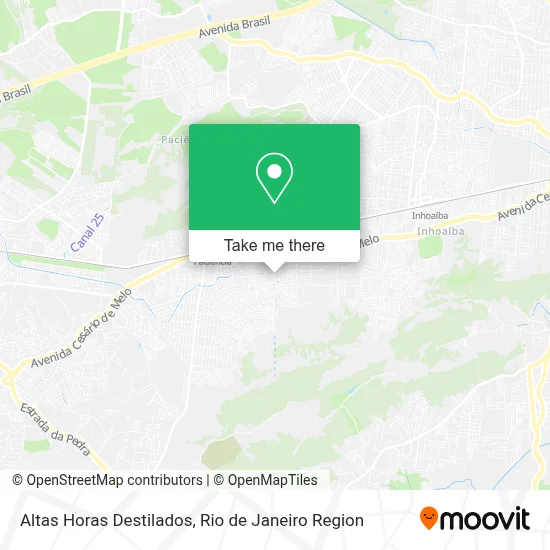 Altas Horas Destilados map