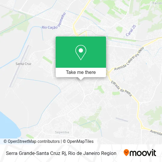 Serra Grande-Santa Cruz Rj map