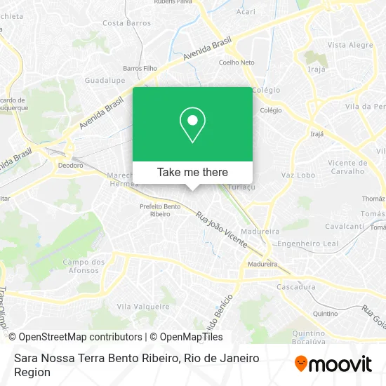 Sara Nossa Terra Bento Ribeiro map