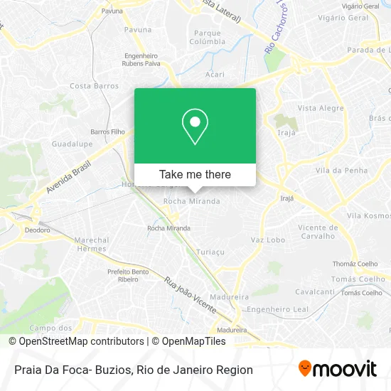 Praia Da Foca- Buzios map