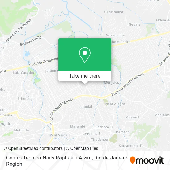 Centro Técnico Nails Raphaela Alvim map