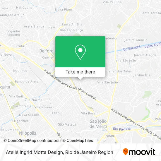 Ateliê Ingrid Motta Design map