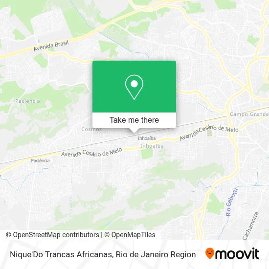 Nique'Do Trancas Africanas map