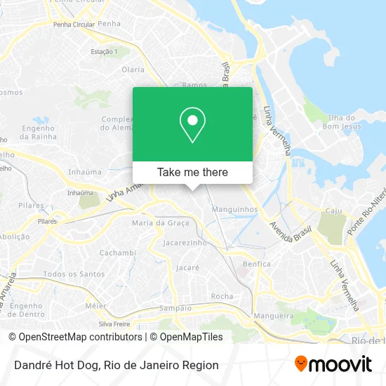 Dandré Hot Dog map