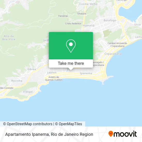 Apartamento Ipanema map