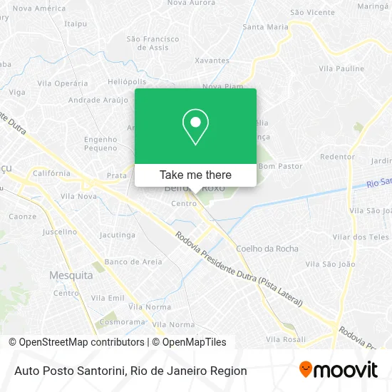 Auto Posto Santorini map