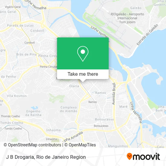J B Drogaria map
