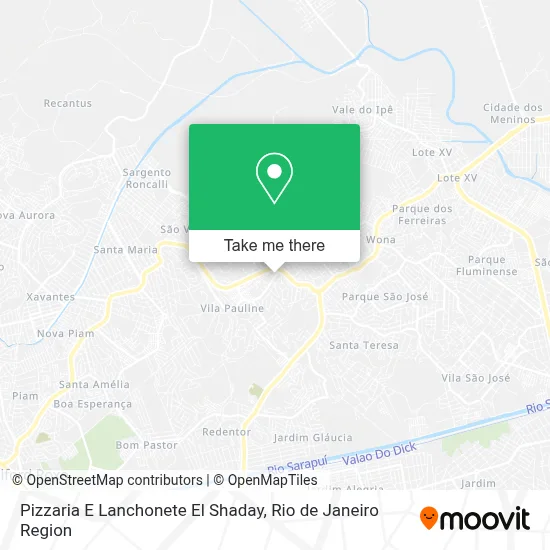Pizzaria E Lanchonete El Shaday map