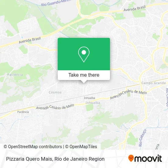 Pizzaria Quero Mais map