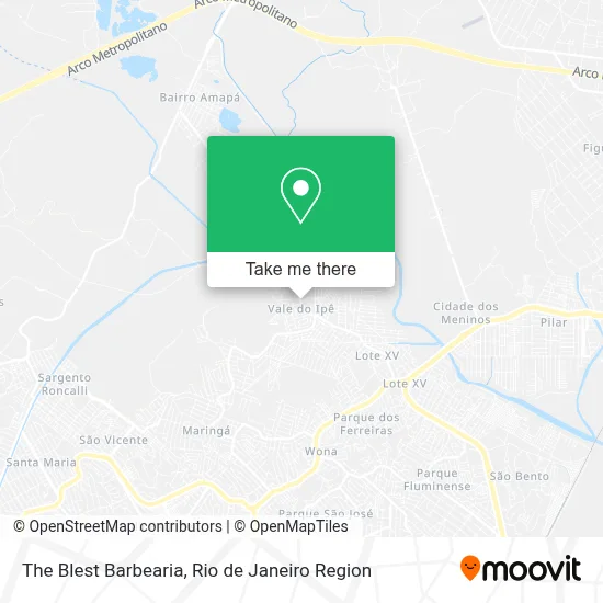 The Blest Barbearia map