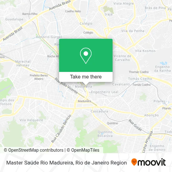 Master Saúde Rio Madureira map