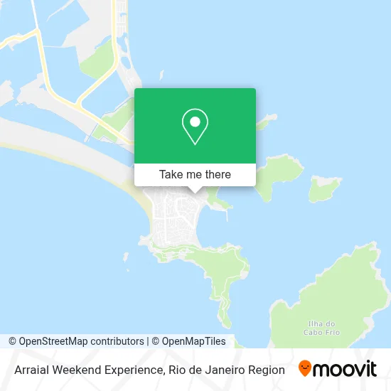 Arraial Weekend Experience map