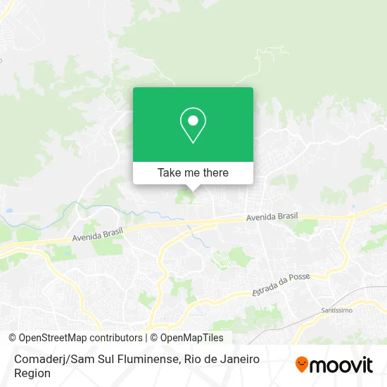 Comaderj/Sam Sul Fluminense map