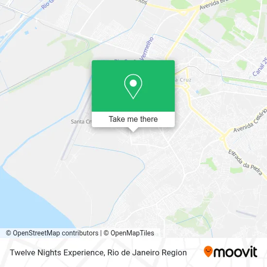 Twelve Nights Experience map