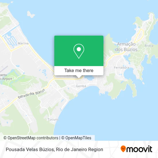 Pousada Velas Búzios map