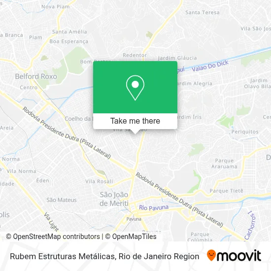Rubem Estruturas Metálicas map