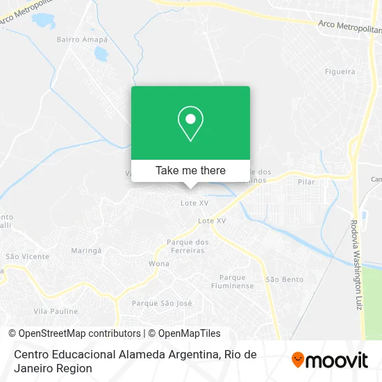 Centro Educacional Alameda Argentina map