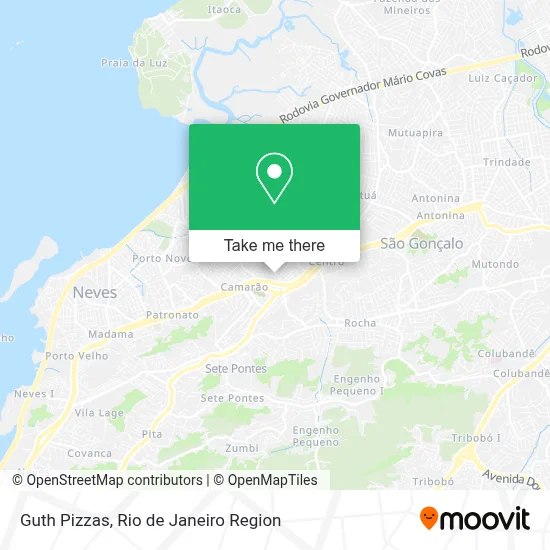 Guth Pizzas map