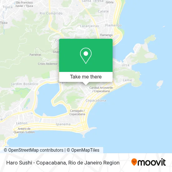 Haro Sushi - Copacabana map