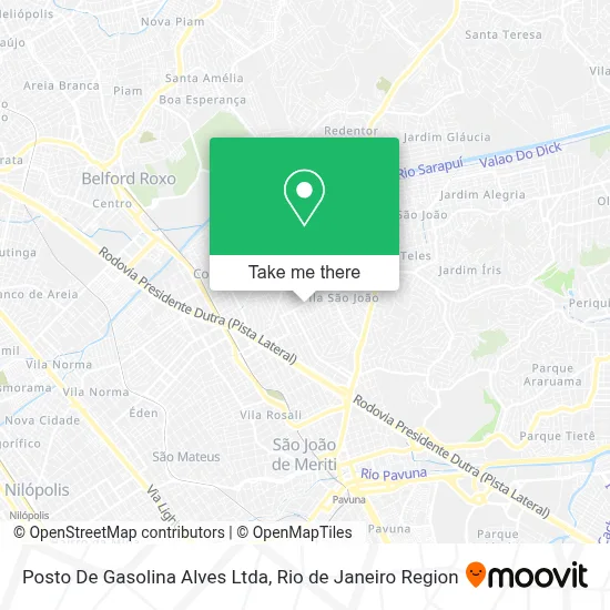 Posto De Gasolina Alves Ltda map
