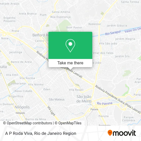 A P Roda Viva map