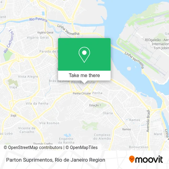 Parton Suprimentos map
