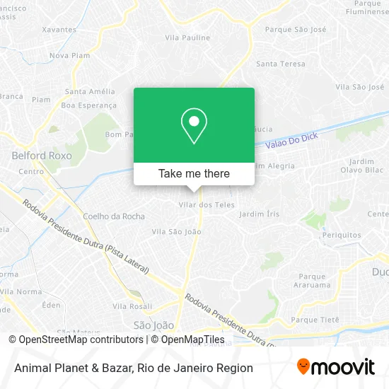 Animal Planet & Bazar map
