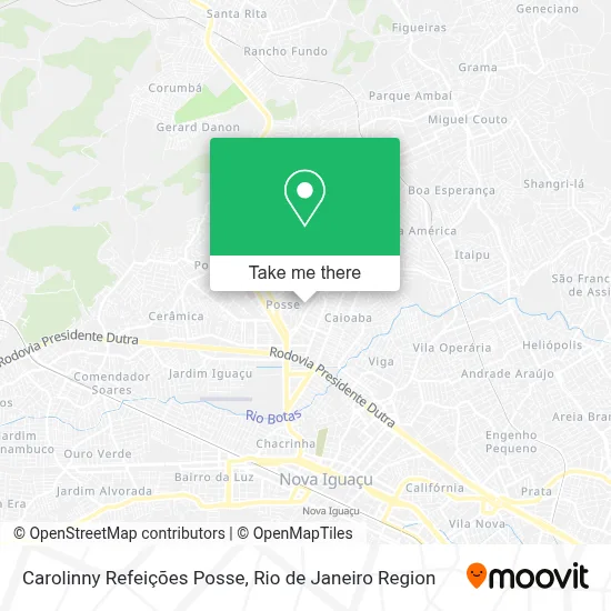 Carolinny Refeições Posse map