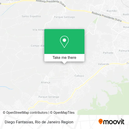 Diego Fantasias map