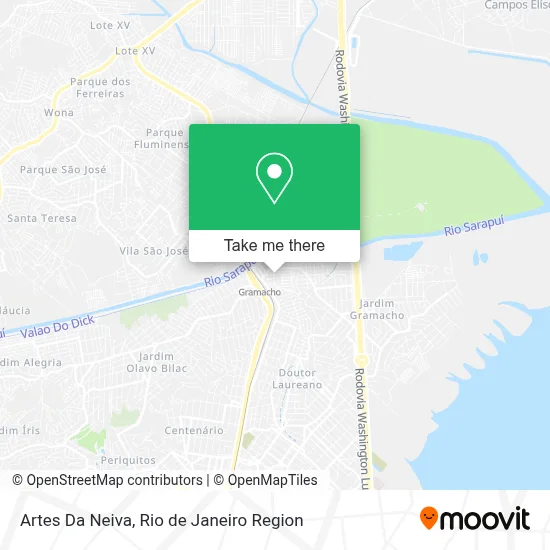 Artes Da Neiva map
