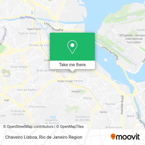 Chaveiro Lisboa map