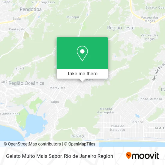 Gelato Muito Mais Sabor map