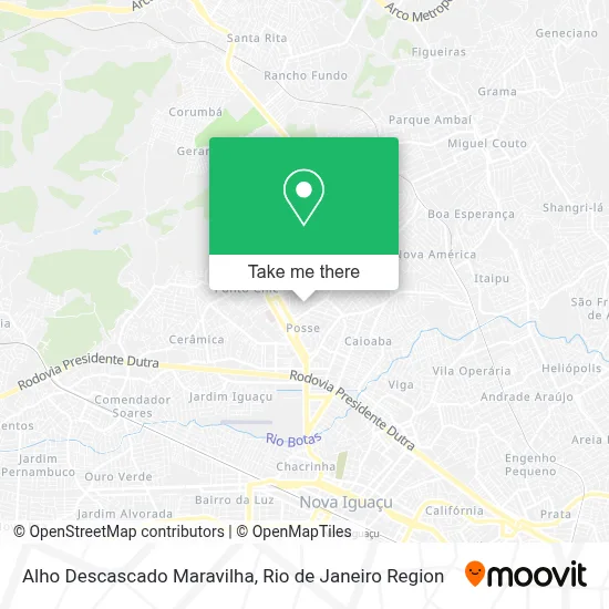 Alho Descascado Maravilha map
