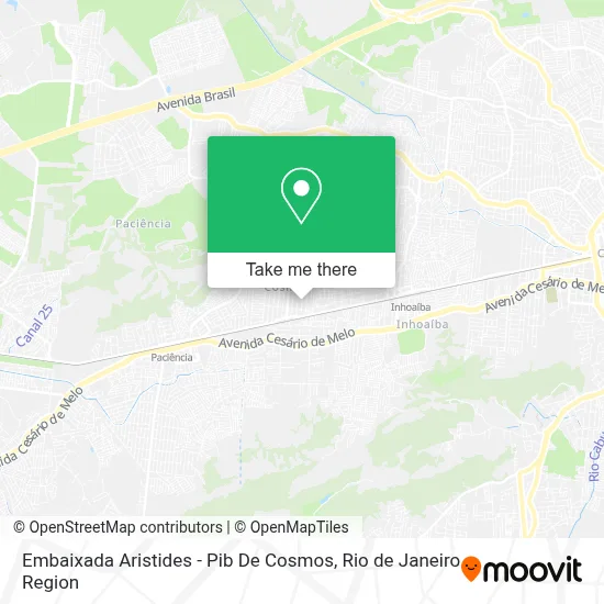Embaixada Aristides - Pib De Cosmos map