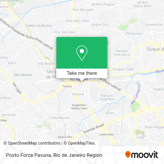 Posto Forza Pavuna map