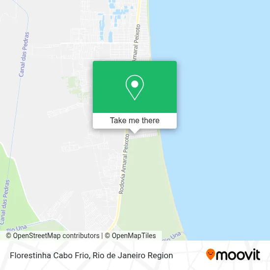 Florestinha Cabo Frio map