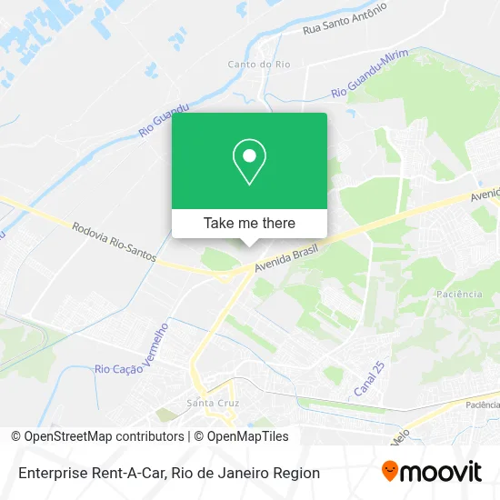 Enterprise Rent-A-Car map
