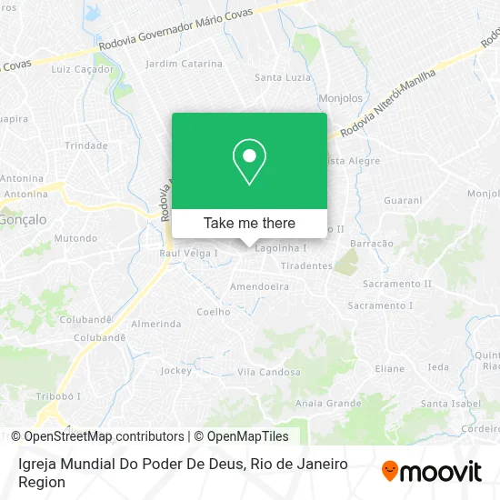 Igreja Mundial Do Poder De Deus map