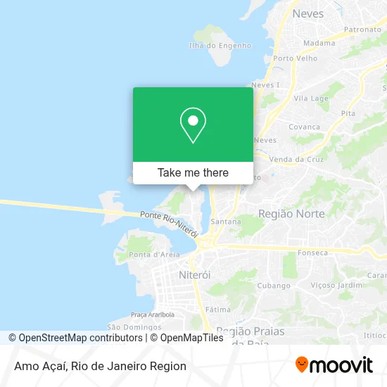 Amo Açaí map