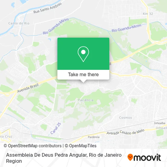 Assembleia De Deus Pedra Angular map