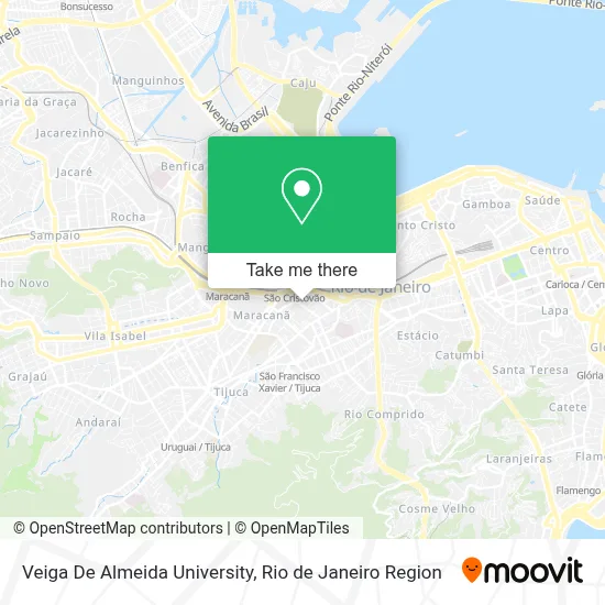 Veiga De Almeida University map