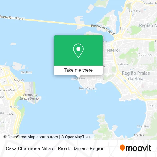 Casa Charmosa Niterói map