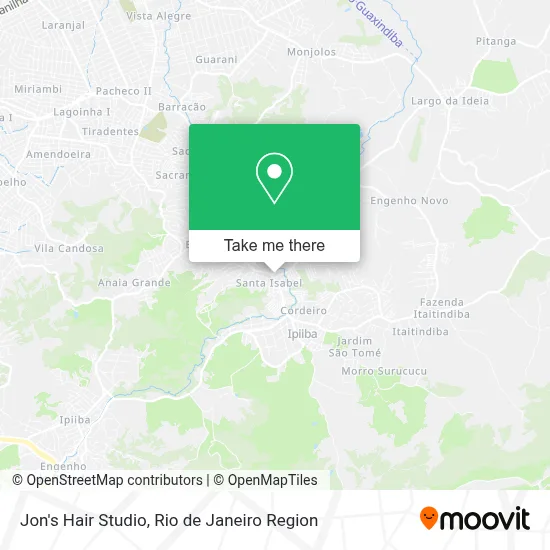 Jon's Hair Studio map