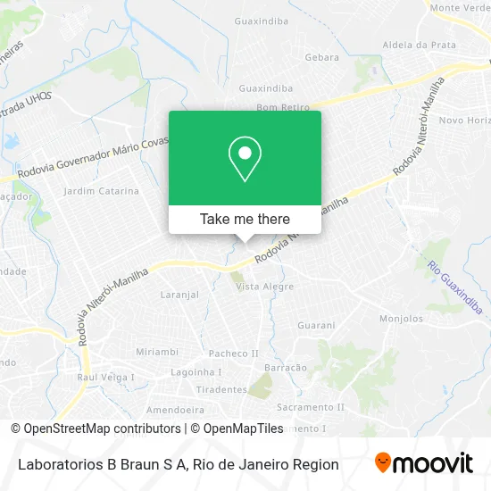 Laboratorios B Braun S A map