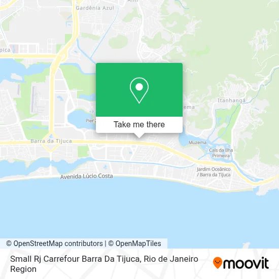 Small Rj Carrefour Barra Da Tijuca map