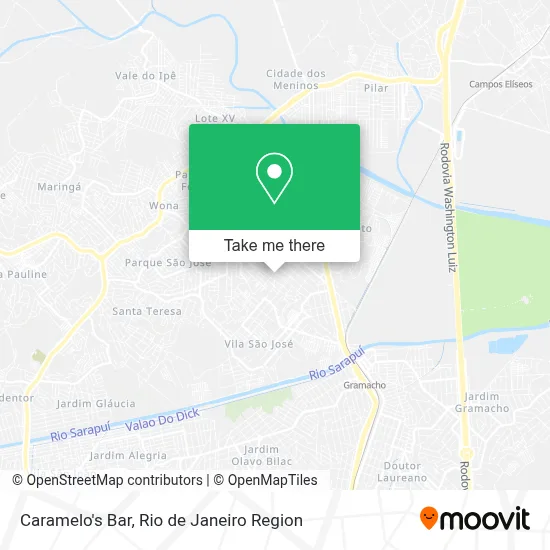 Caramelo's Bar map
