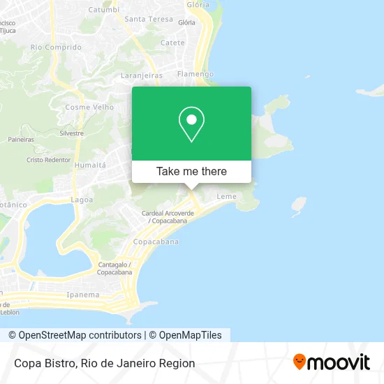 Copa Bistro map
