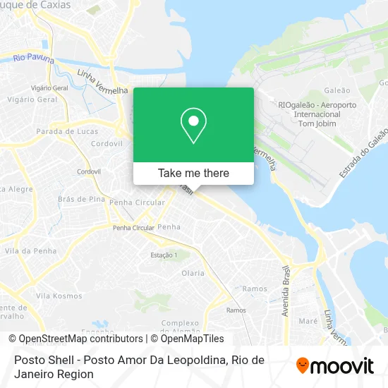 Posto Shell - Posto Amor Da Leopoldina map